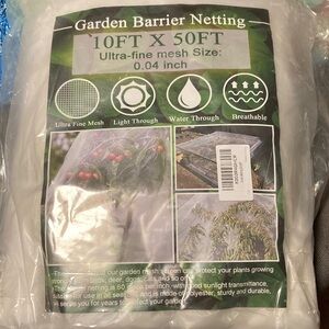 Garden Barrier Netting - Ultra-Fine Mesh - White